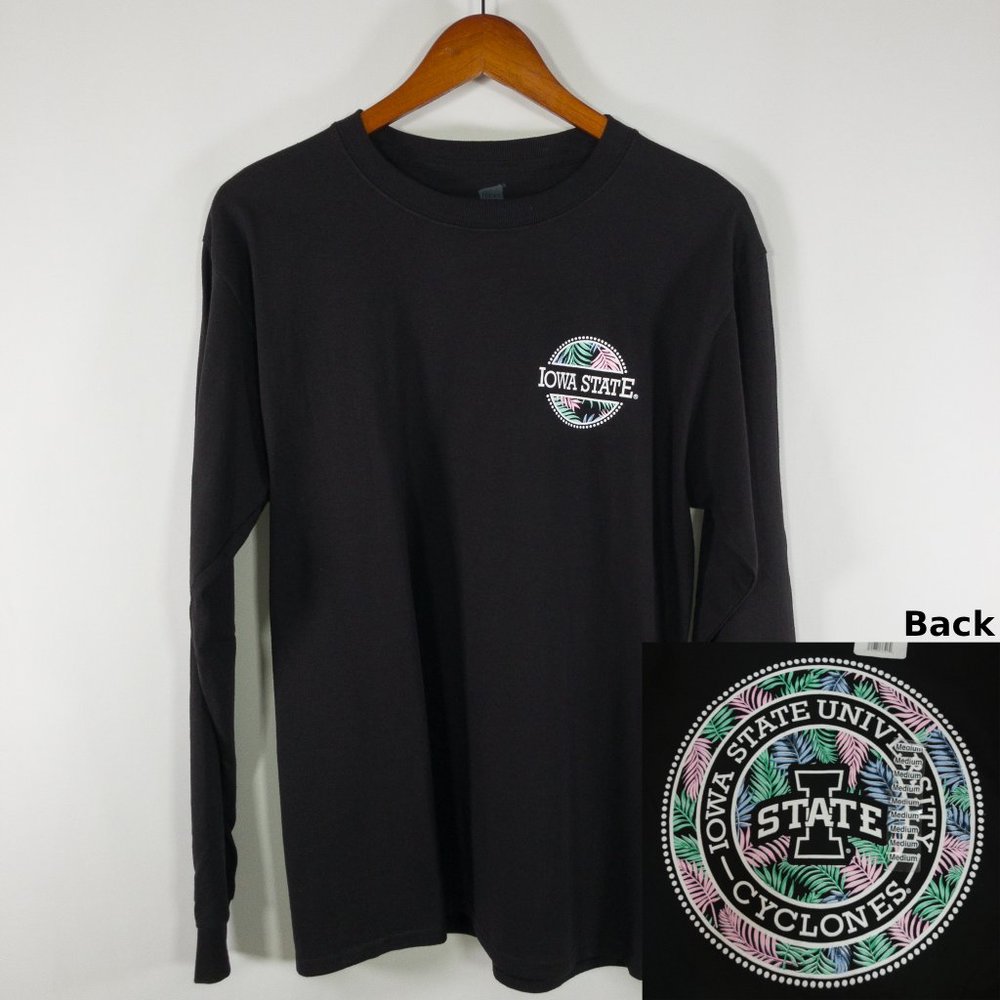 Iowa State Cyclones Black Floral Tee Shirt S M L